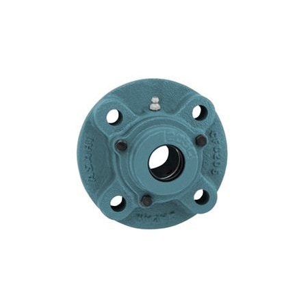 Ami Bearings SINGLE ROW BALL BEARING, 55MM WIDE SET SCREW PILOTED FLG CART OPN CI COVER CUCFC211C